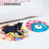 Touchdog Cartoon Flying Critter Monster Rounded Cat and Dog Mat