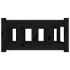 Dog Bed Black 29.7"x21.9"x11" Solid Wood Pine