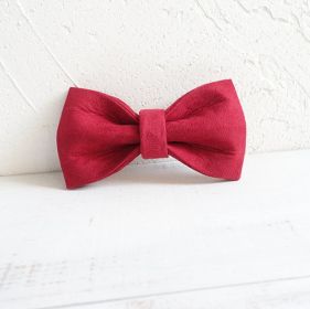 Pet Traction Collar Dog Collar (Option: Red bow tie-M)