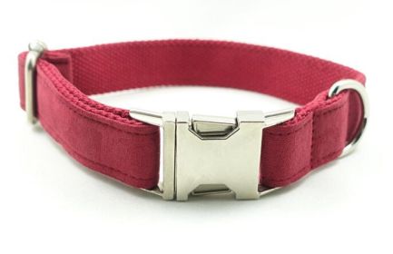 Pet Traction Collar Dog Collar (Option: Red-S)