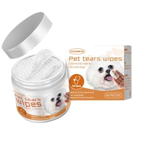 Yegbong Pet Wipes Clean, Dogs And Cats Tear Stains Eye Cleaning Wipe Eye Dirt Cotton Pad (Quantity: 2pcs)